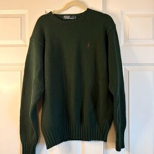 Ralph Lauren Men's Forest Green Crewneck Sweater